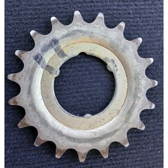 Vtg 19 Tooth Cog COASTER BRAKE SPROCKET Shimano SUNTOUR Sturmey Archer Silver - Picture 1 of 10